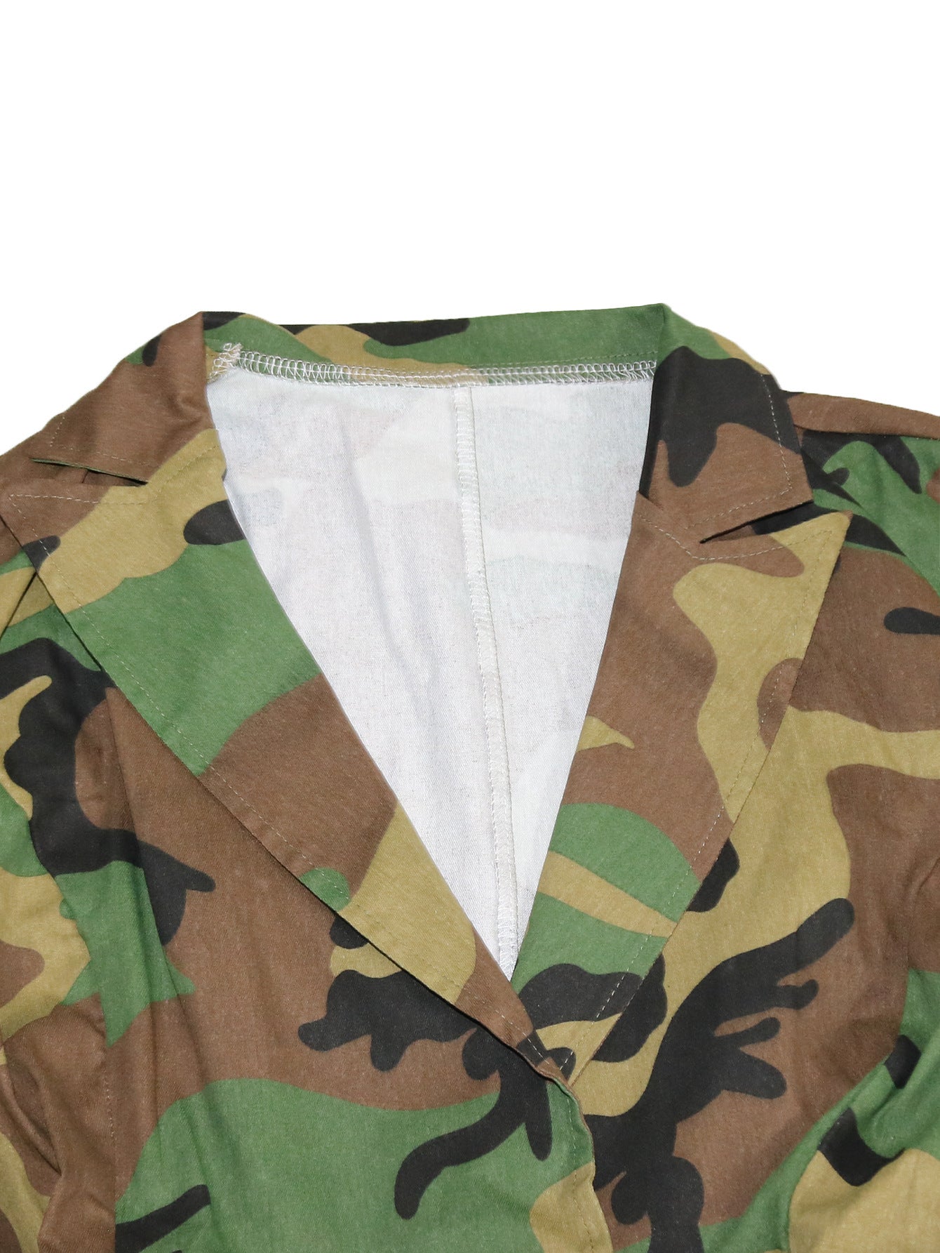 Camouflage Ruffles Jacket