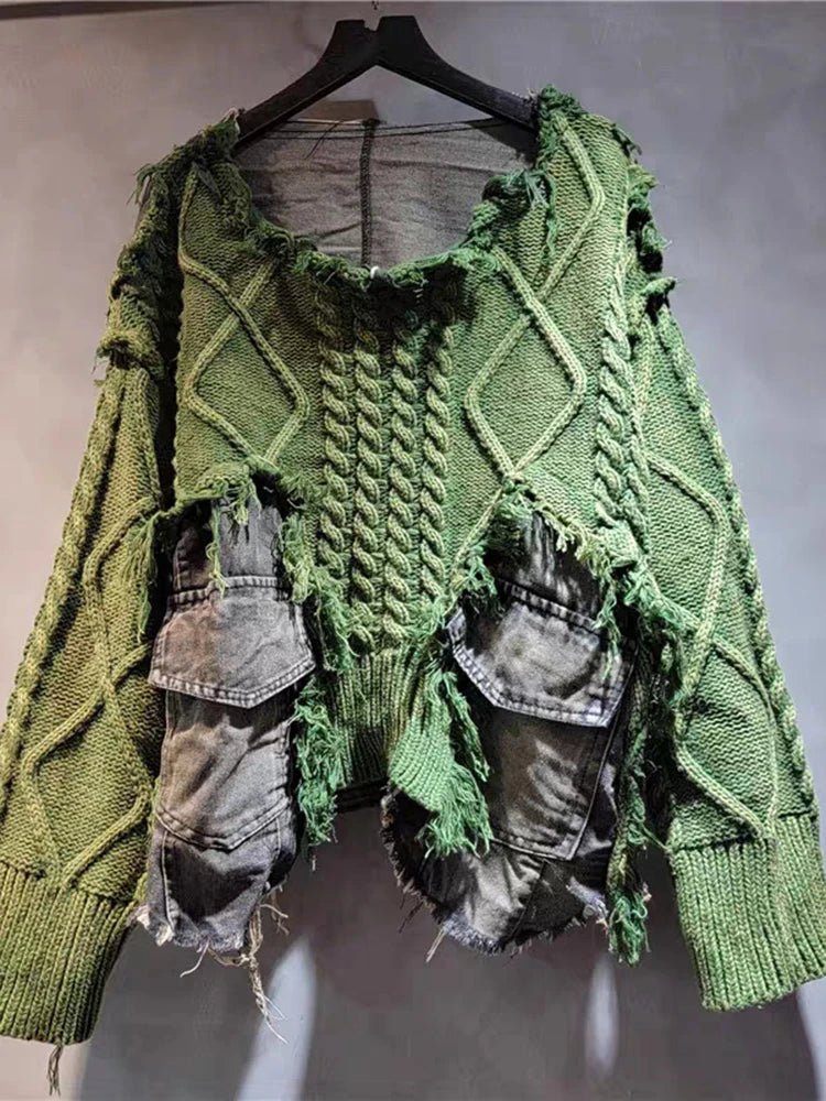 Vintage Denim Sweater