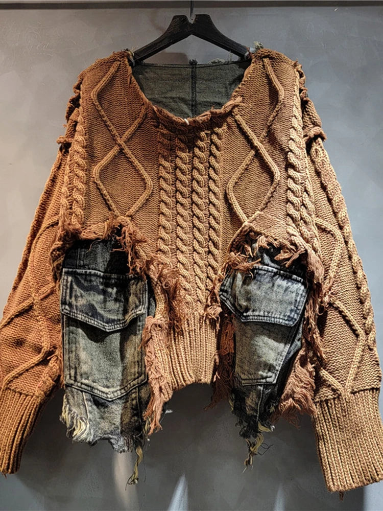 Vintage Denim Sweater