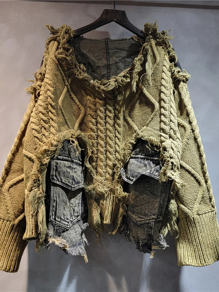 Vintage Denim Sweater