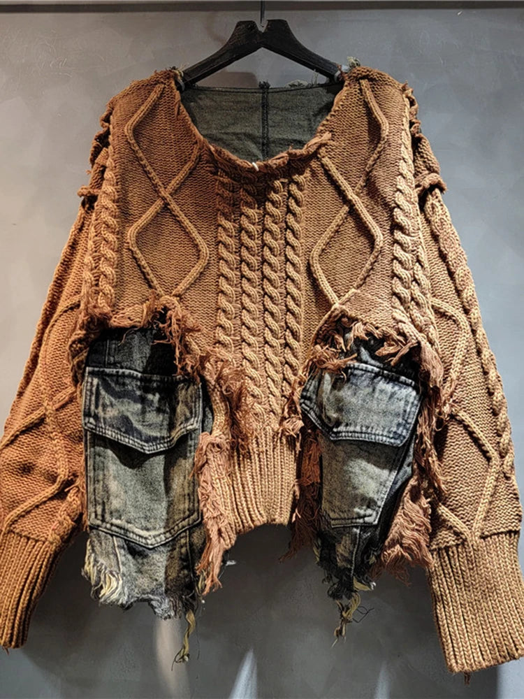 Vintage Denim Sweater