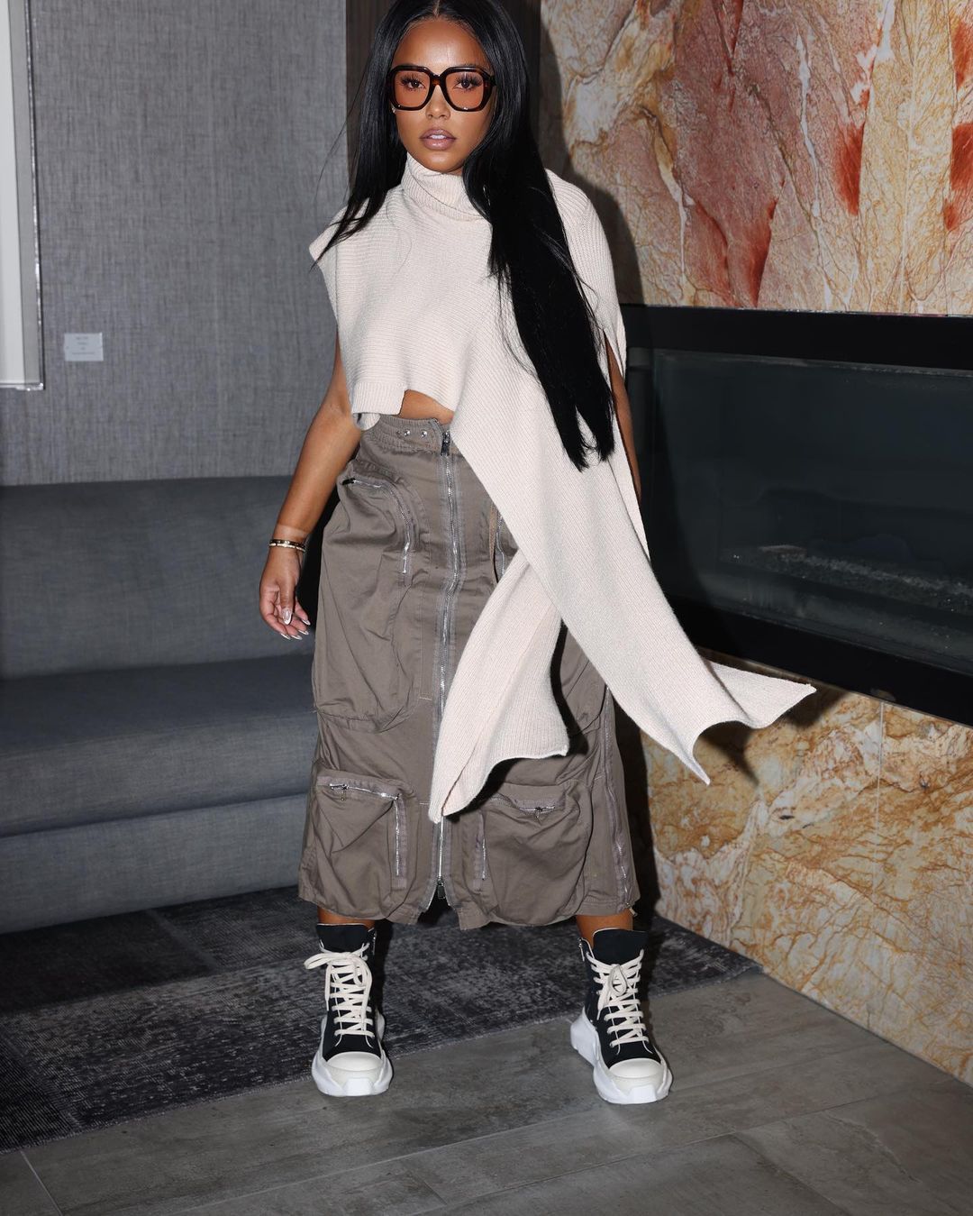 Slim Thick High Waist Maxi Skirt