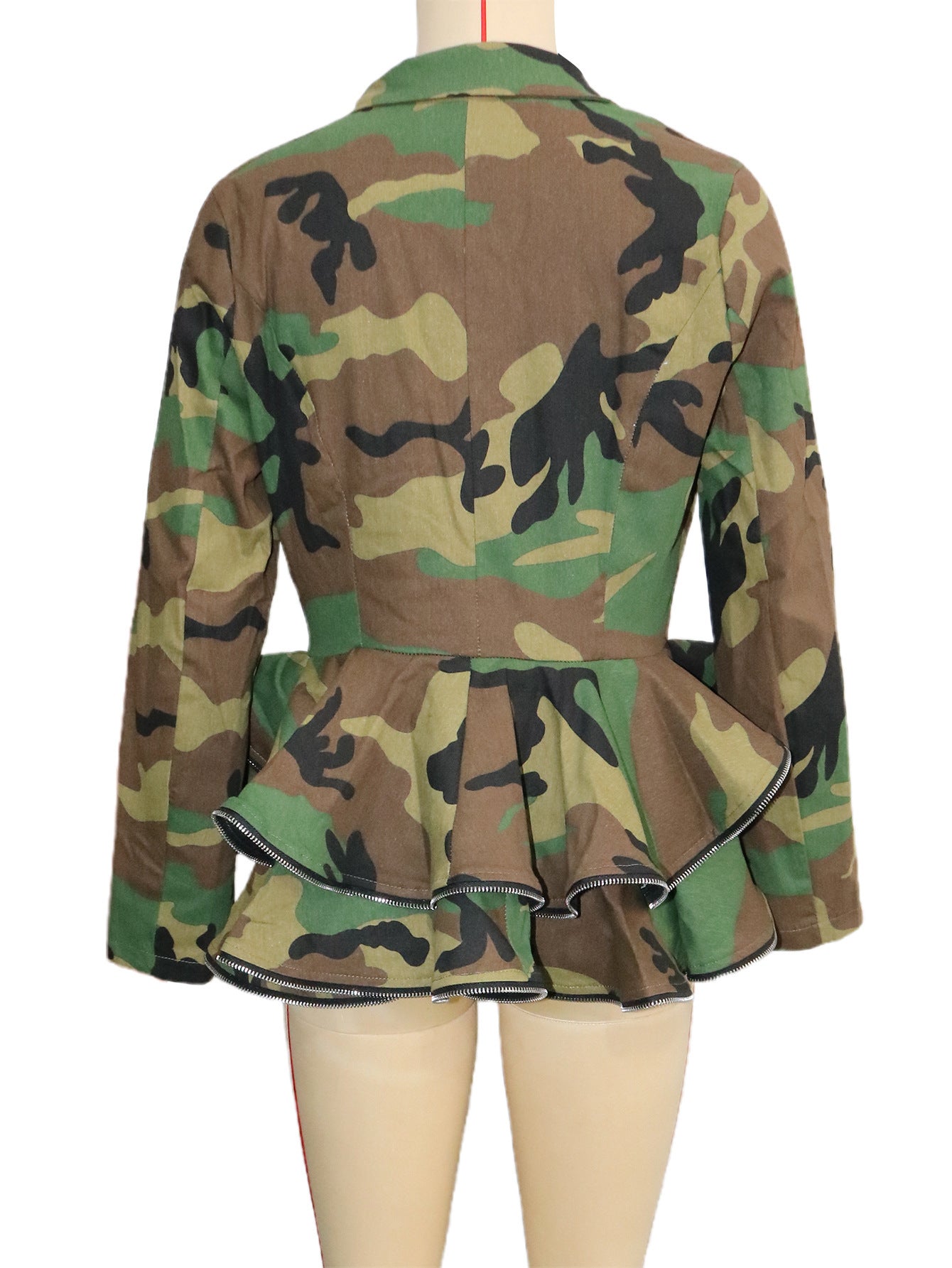 Camouflage Ruffles Jacket