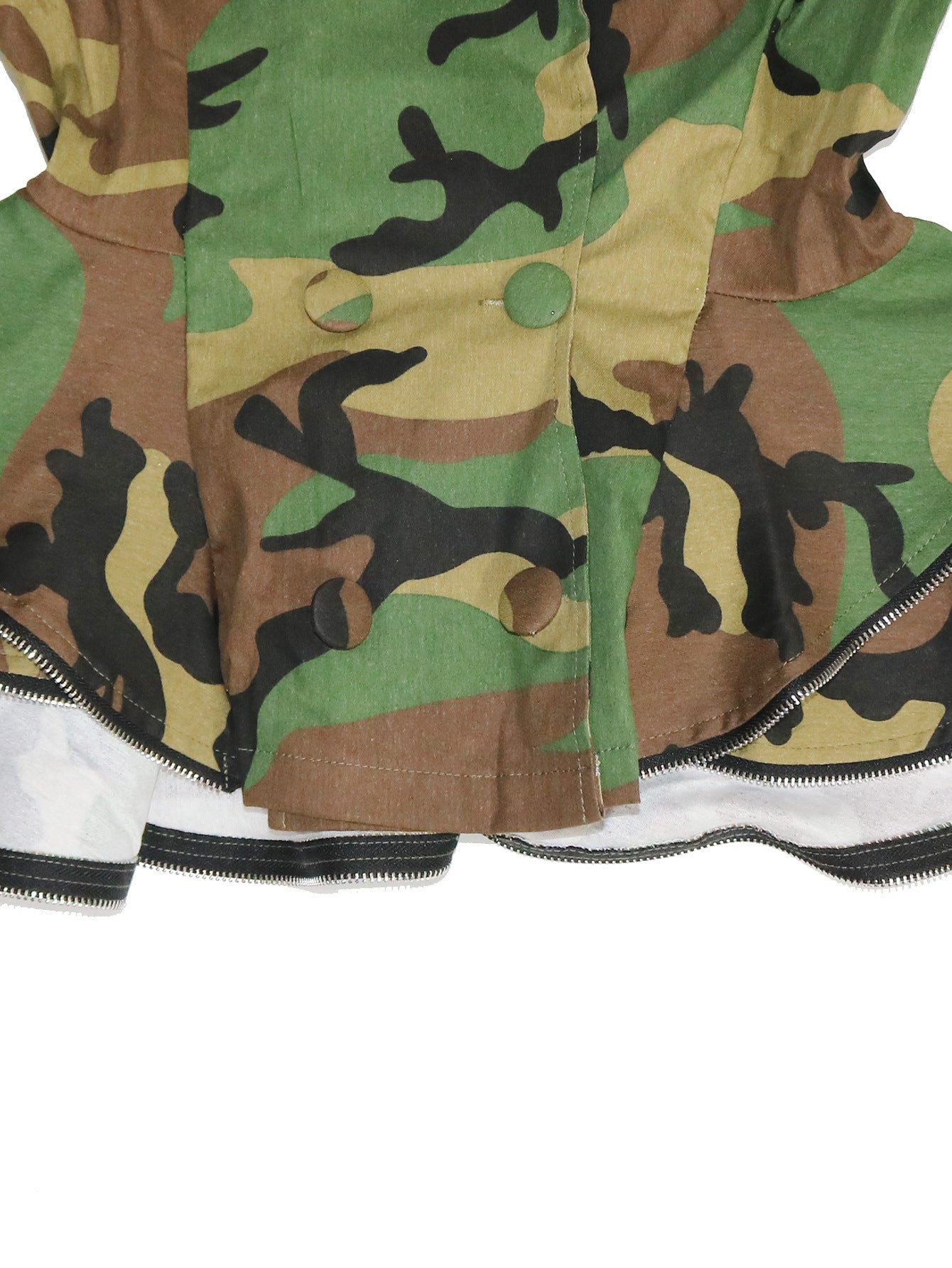 Camouflage Ruffles Jacket