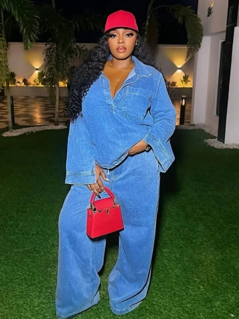 Denim Me Bad - Two Piece Set