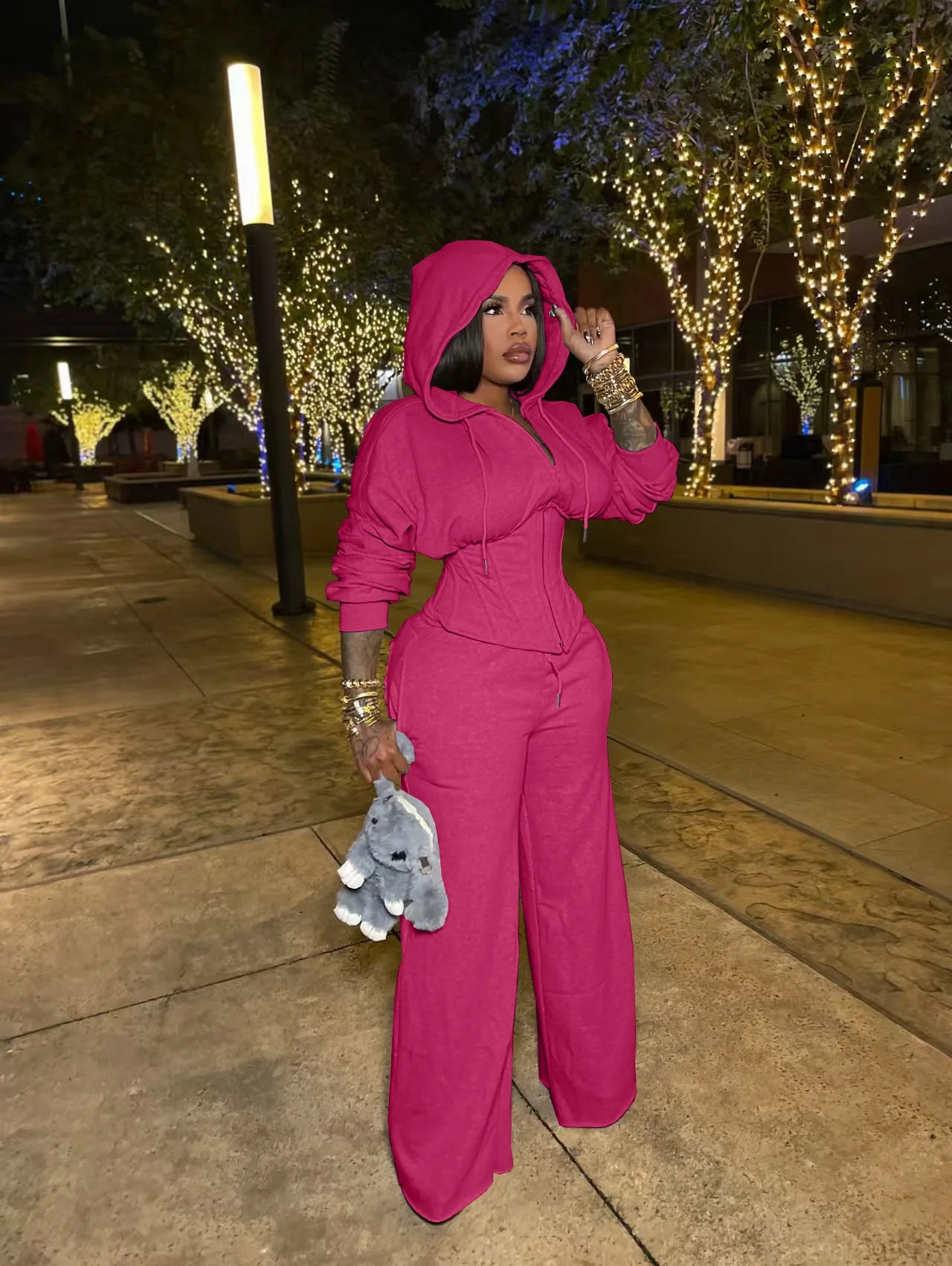 Candy Corset - Two Pieces Hooded Set