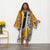 Batwing Sleeved Satin Kimono's