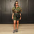 Camouflage Print Pocket Lapel Long Sleeve Short Jacket