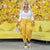 Tree Fungus Ruffled Jogger Pants