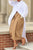 Khaki Capri Wide Leg Trousers