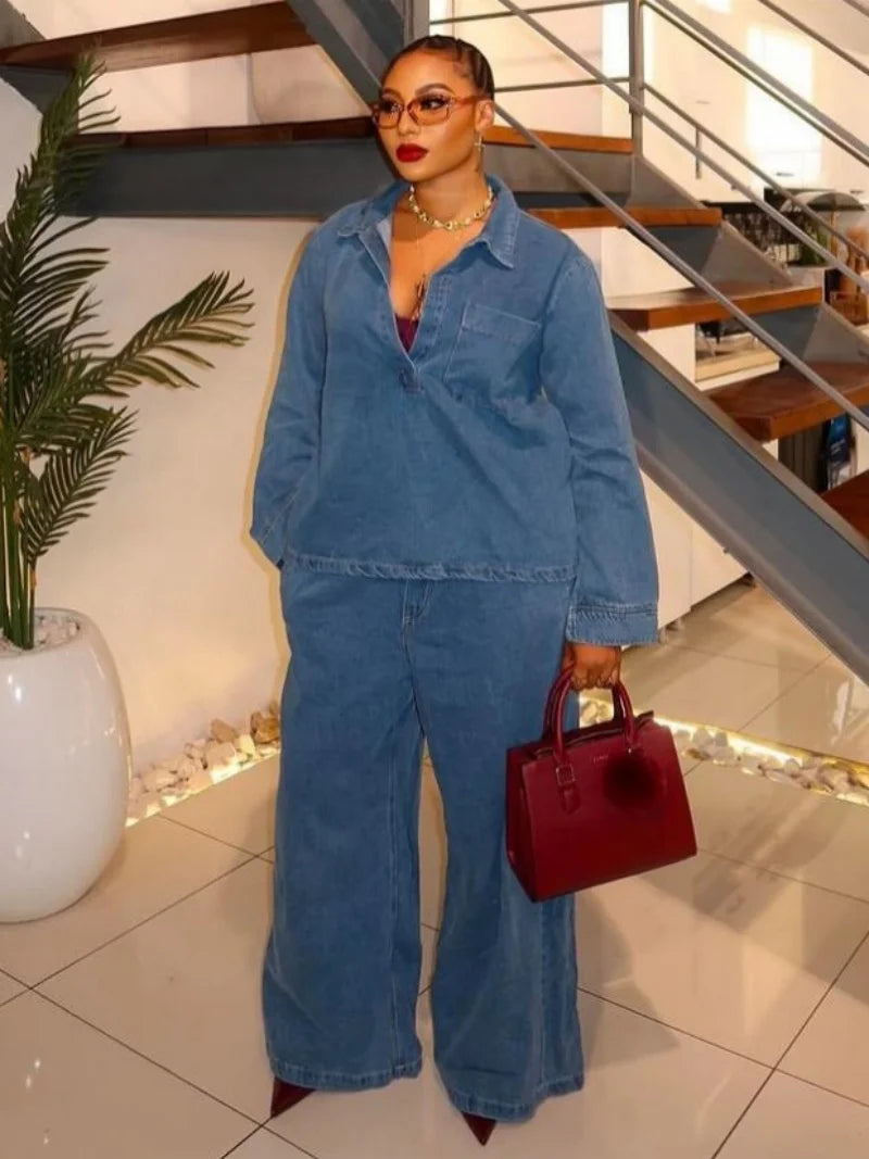 Denim Me Bad - Two Piece Set