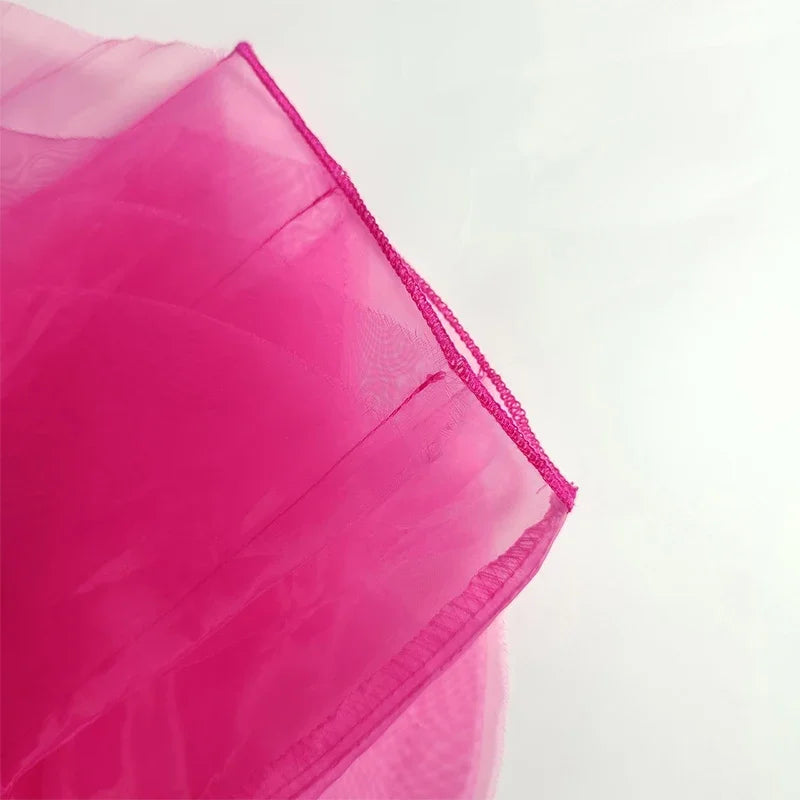 Cascading Petal Chiffon Blouse