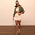 Camouflage Print Pocket Lapel Long Sleeve Short Jacket