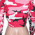 Camouflage Print Pocket Lapel Long Sleeve Short Jacket