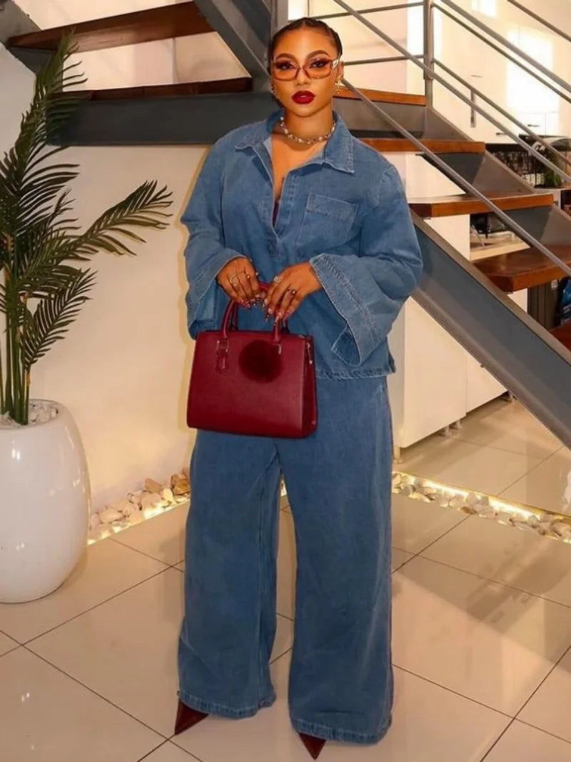 Denim Me Bad - Two Piece Set