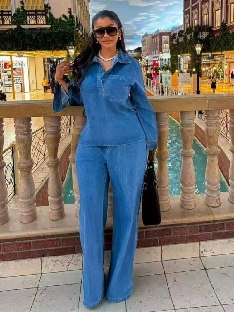 Denim Me Bad - Two Piece Set