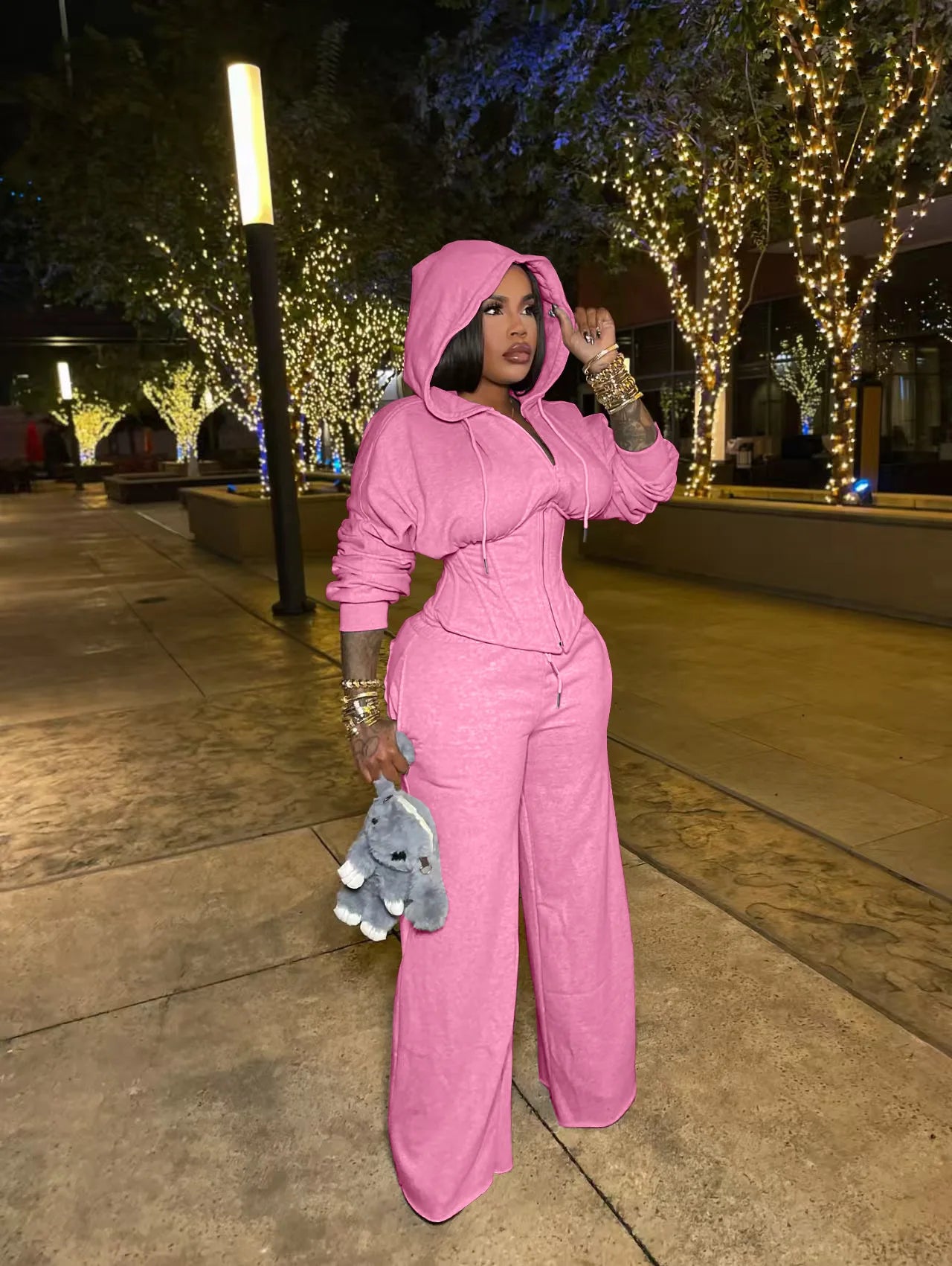Candy Corset - Two Pieces Hooded Set