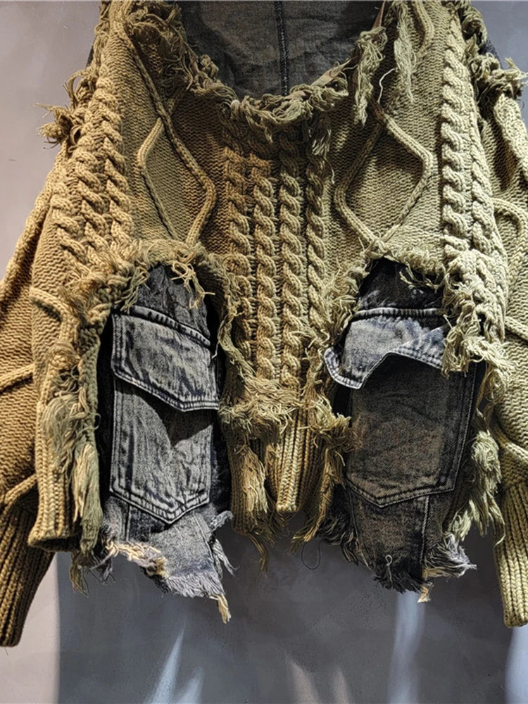 Vintage Denim Sweater