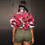 Camouflage Print Pocket Lapel Long Sleeve Short Jacket