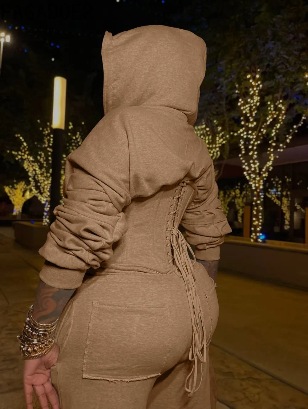 Candy Corset - Two Pieces Hooded Set