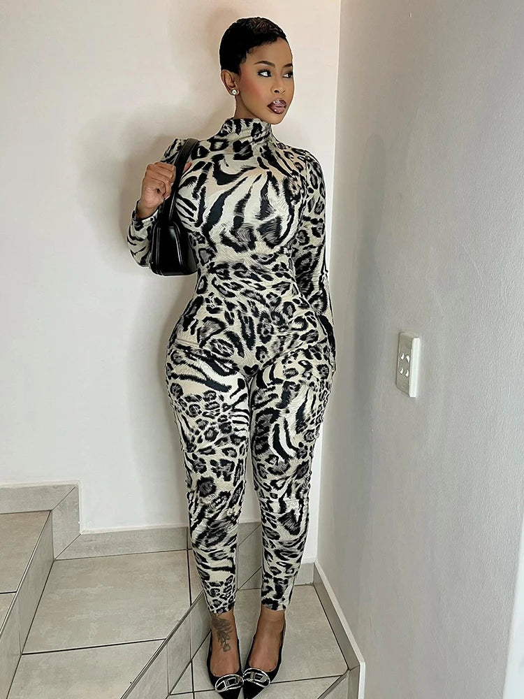 Leopard Print Jumpsuit
