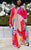 Dashiki V-Neck Bat Sleeve Dress