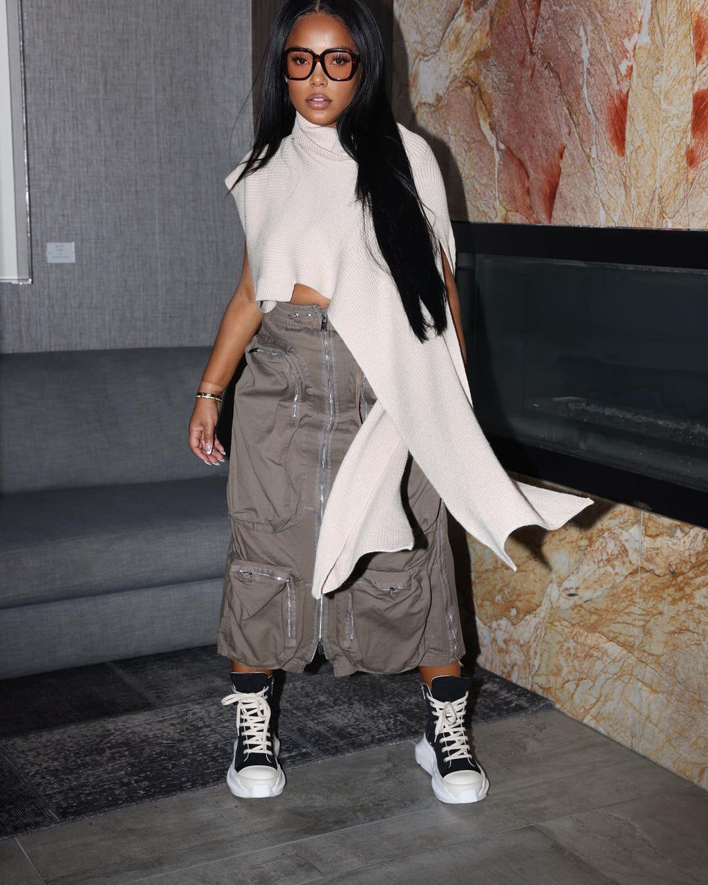 Slim Thick High Waist Maxi Skirt