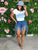 Pierced Tassels Denim Shorts