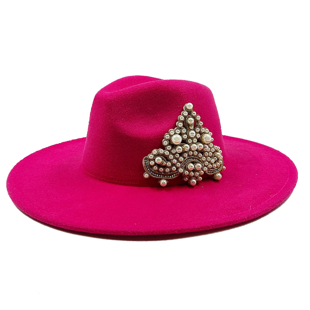 Pearly Derby Top Fedora