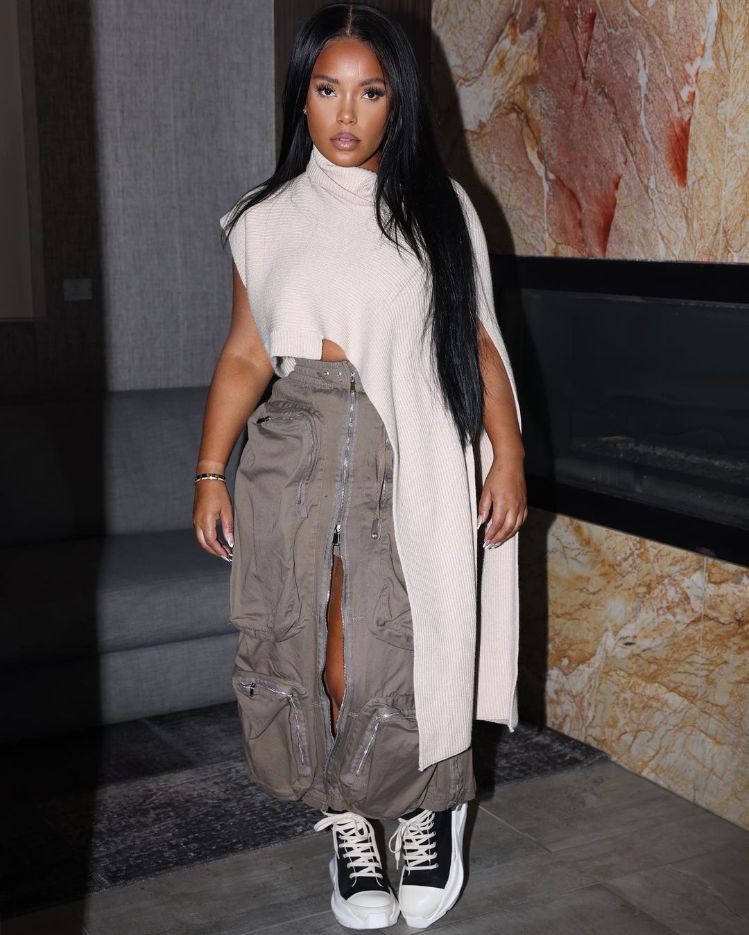 Slim Thick High Waist Maxi Skirt