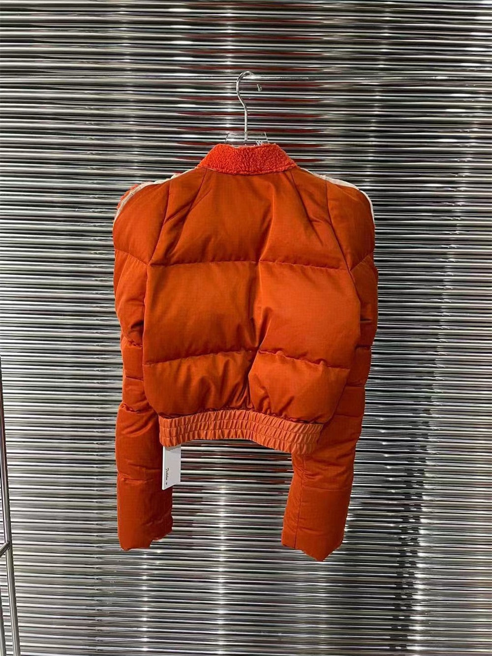 Plush Spliced Long Sleeve Short Thick Jacket