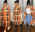 Plaid Long Sleeve Button Up Blouse