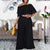 Off the Shoulder Loose Crop Top Set (Plus Size)