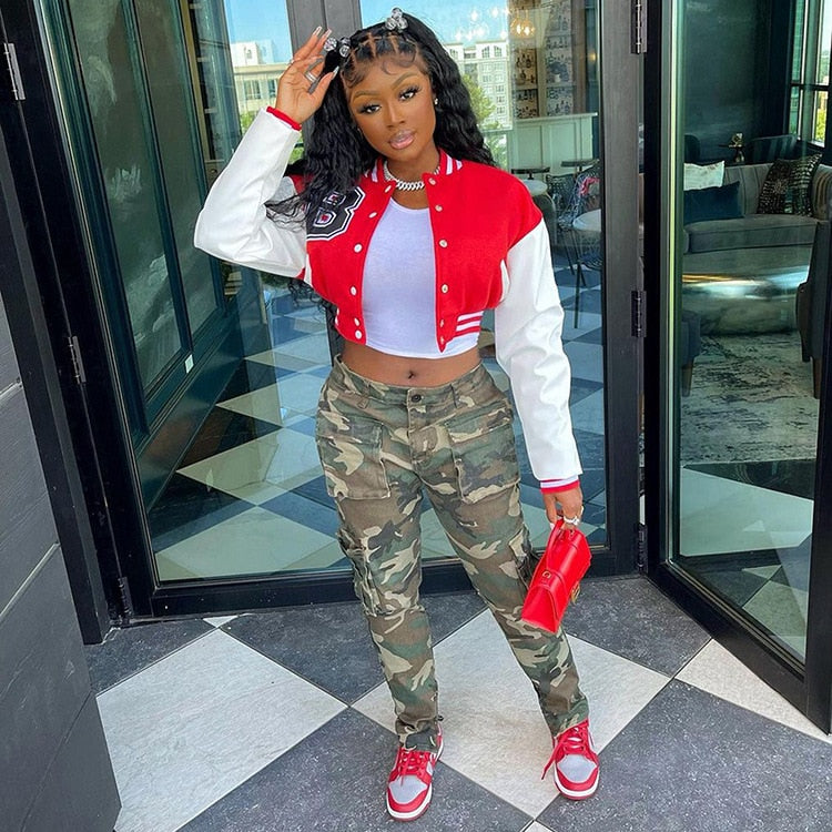 "BBALL" Short Bomber Jacket