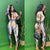 Printed Plunge Jumpsuit