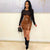 Faux Leather Dress with Belt